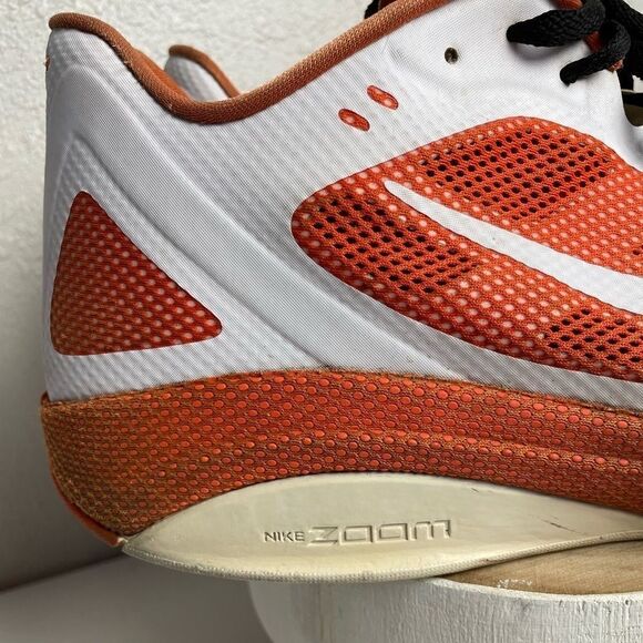 Nike Zoom Orange and White Hyperfuse Basketball Shoes Size 17 main image 8